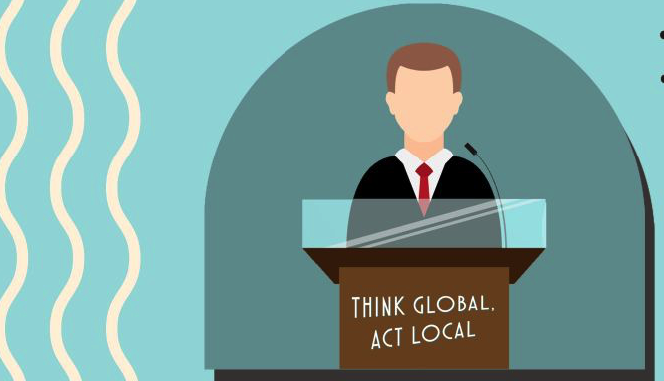 speech on think globally act locally